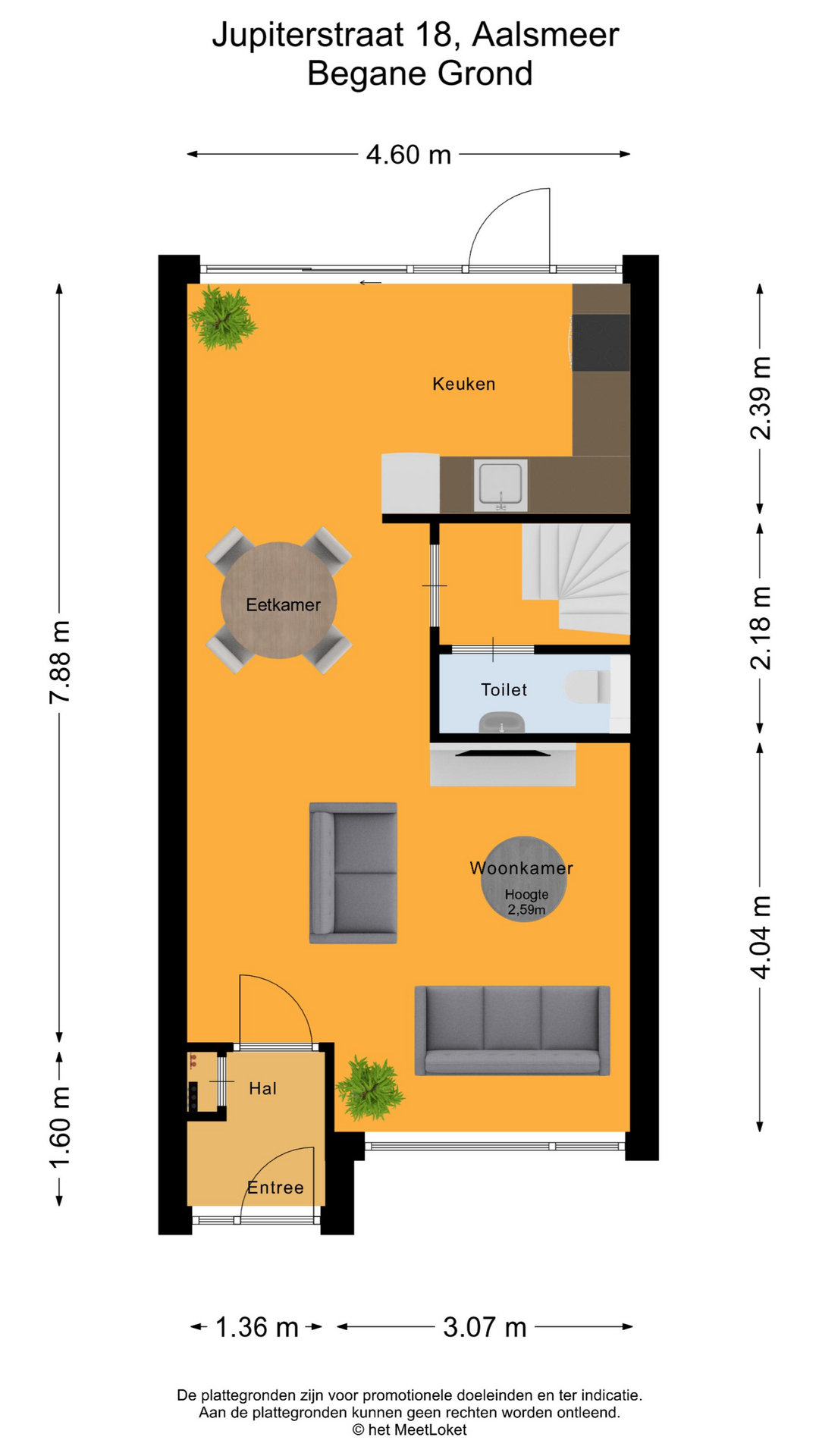 Jupiterstraat 18 , 1431 XB Aalsmeer map