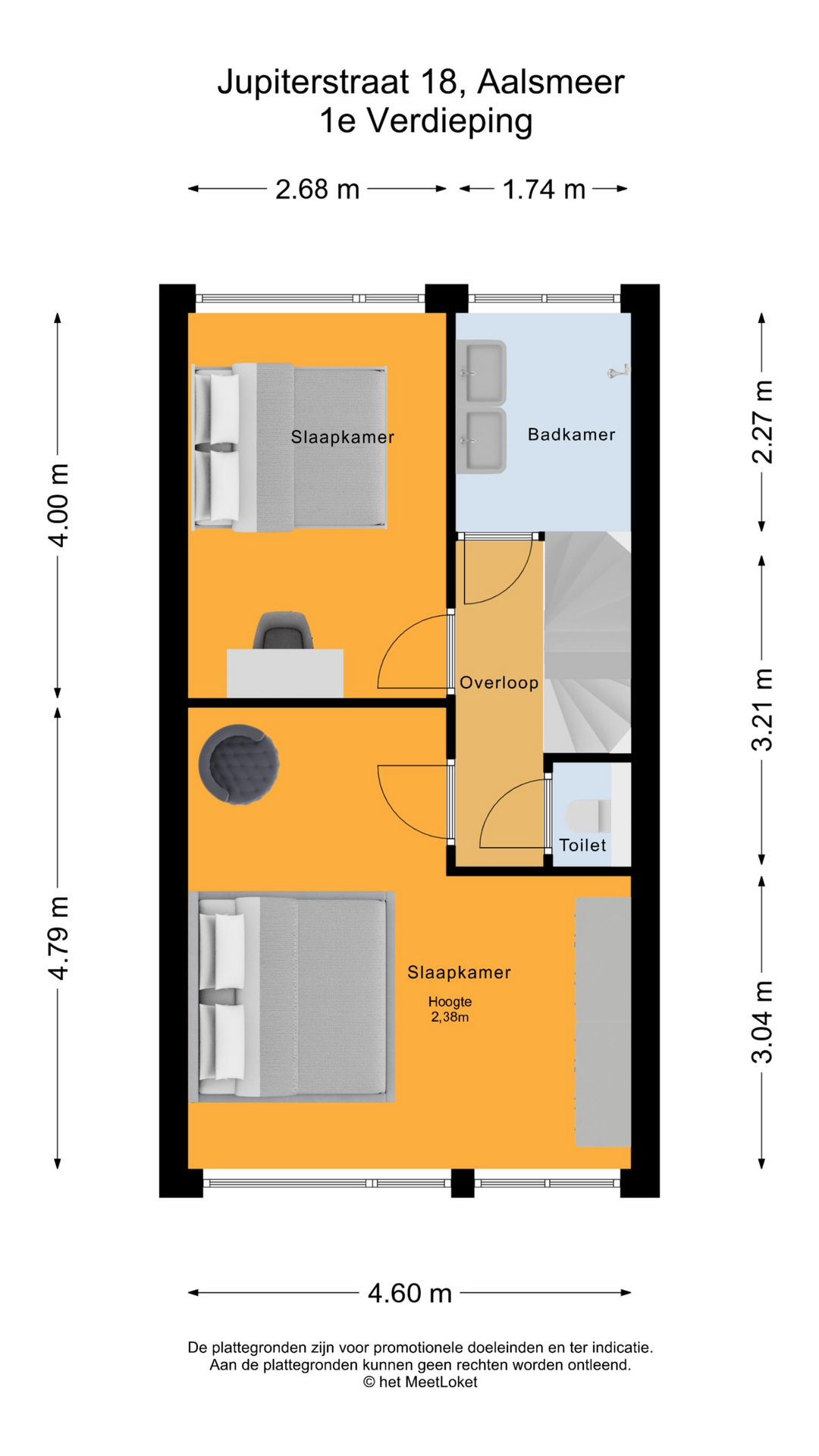 Jupiterstraat 18 , 1431 XB Aalsmeer map