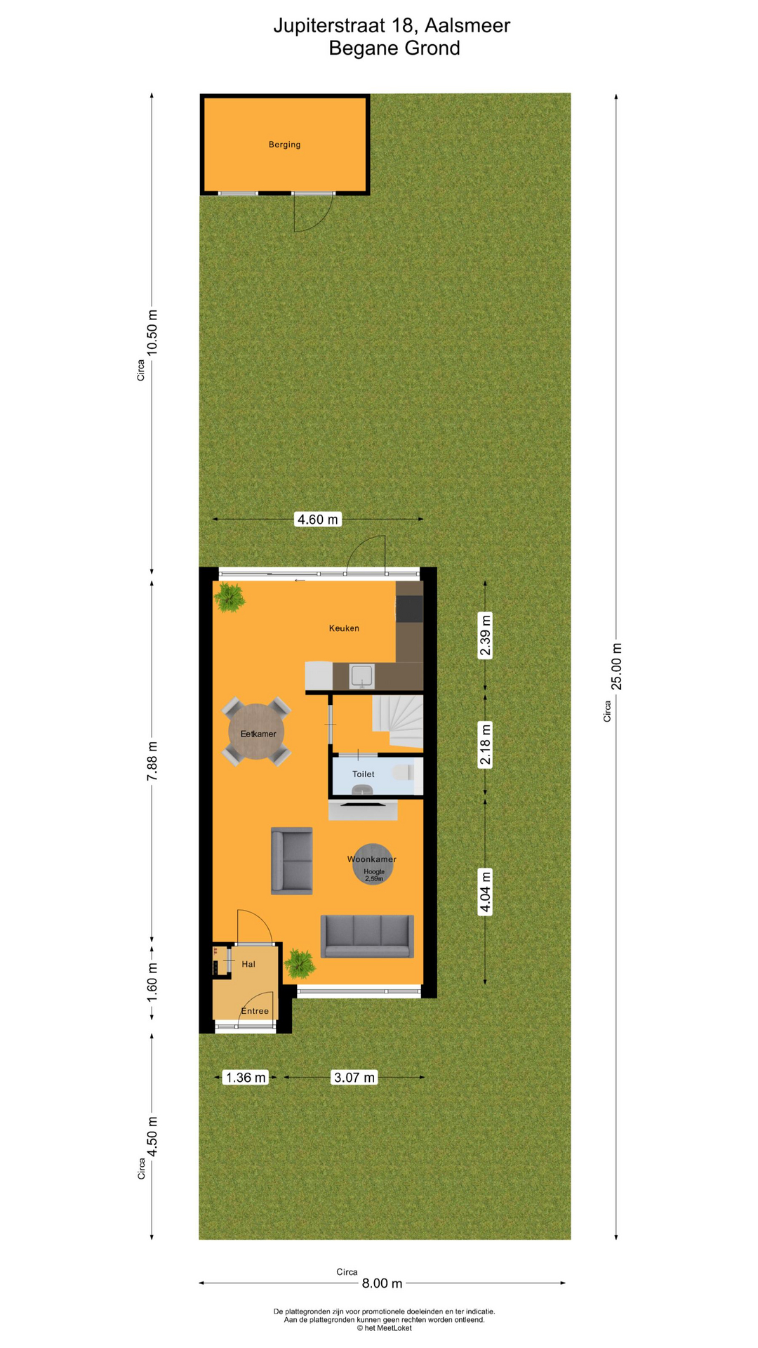 Jupiterstraat 18 , 1431 XB Aalsmeer map
